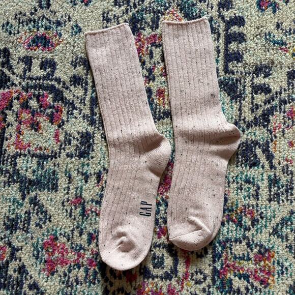 NWOT✨ GAP Pink Marled Boot Socks - Picture 2 of 2